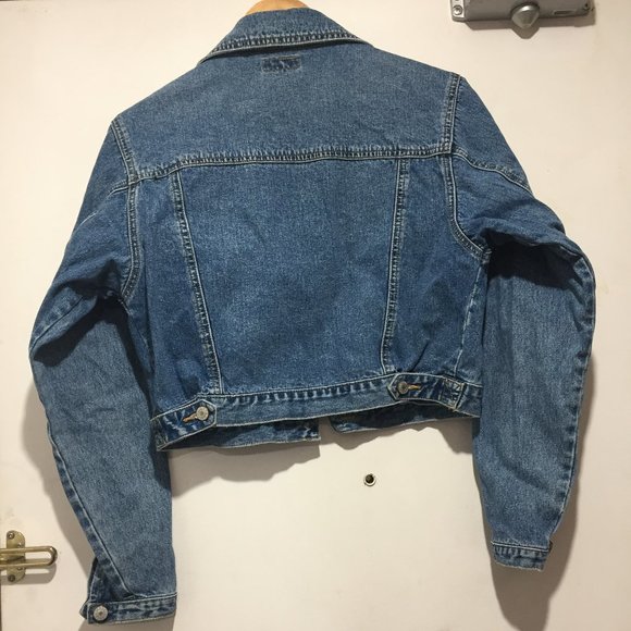 VINTAGE ESPRIT DENIM CROPPED JACKETS SIZE M - Picture 3 of 7